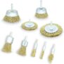 Lot de 9 brosses métalliques