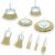 Lot de 9 brosses métalliques