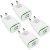 4 Chargeurs 2 ports USB 2.1A 5V