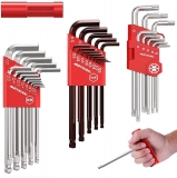 Clé Allen Meterk 34pcs Métrique/Torx/Impérial