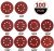 Lot Disques de ponçage 125mm x100pcs
