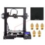 Creality Ender 3X + Verre trempé + 5 buses