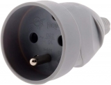 Fiche femelle 16A 2P+T – Gris – Zenitech