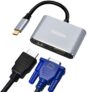 HUB USB-C 2 en 1 HMDI 4K + VGA