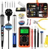 Kit complet fer à souder + multimètre + accessoires