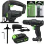 Kit Perceuse-Visseuse + Scie sauteuse Sans fil GALAX PRO
