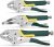Lot de 3 pinces Autobloquantes