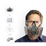 Masque de protection + lunettes