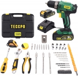 Perceuse Visseuse Sans fil TECCPO 2x 18V + outils