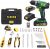 Perceuse Visseuse Sans fil TECCPO 2x 18V + outils
