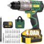 Perceuse Visseuse Sans Fil TECCPO 18V 4.0Ah + Accessoires