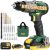 Perceuse Visseuse sans fil TECCPO + 2 batteries + accessoires