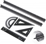 Set de règles d’architecte Aluminium 6 pièces