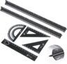 Set de règles d’architecte Aluminium 6 pièces