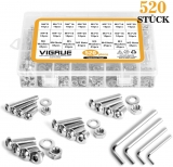Set Vis 520pcs M3 M4 M5 M6