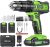 Perceuse Visseuse Sans Fil Ginour 18V + 2 batteries + 66 accessoires